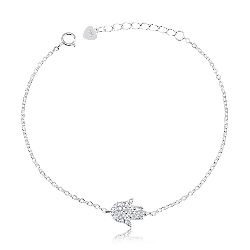 PULSEIRA MÃO DE FÁTIMA CRAVEJADA