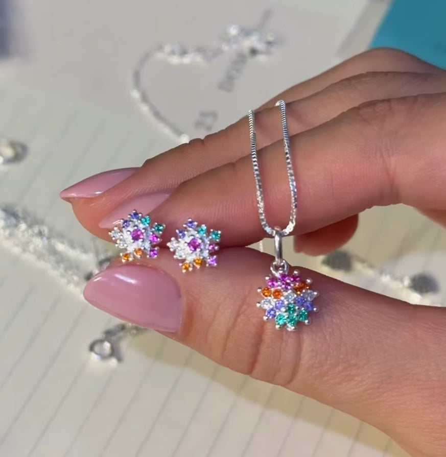 CONJUNTO FLOR COLORIDA