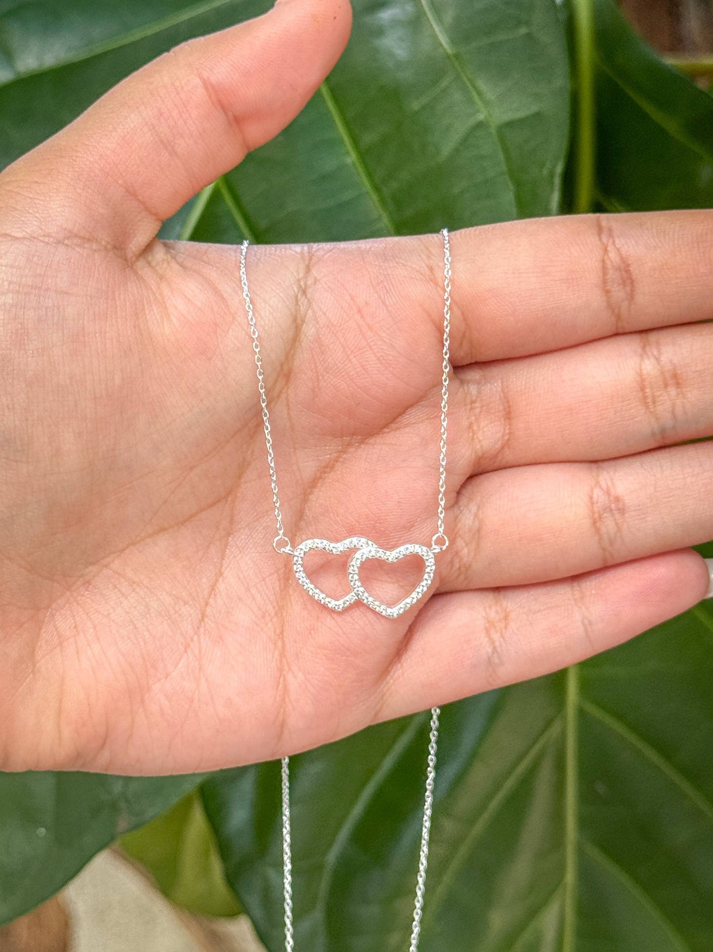 CONJUNTO DOIS CORAÇÕES VAZADO