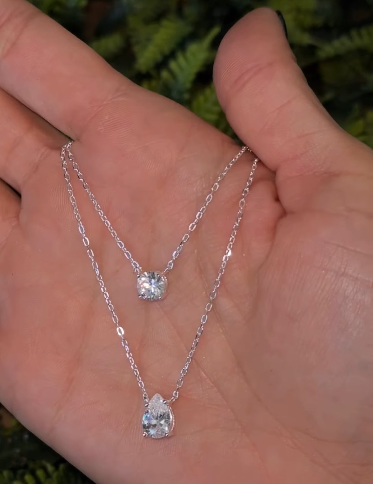 COLAR DUPLO PONTO DE LUZ E GOTA