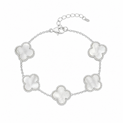 PULSEIRA 5 TREVOS PRATA 925