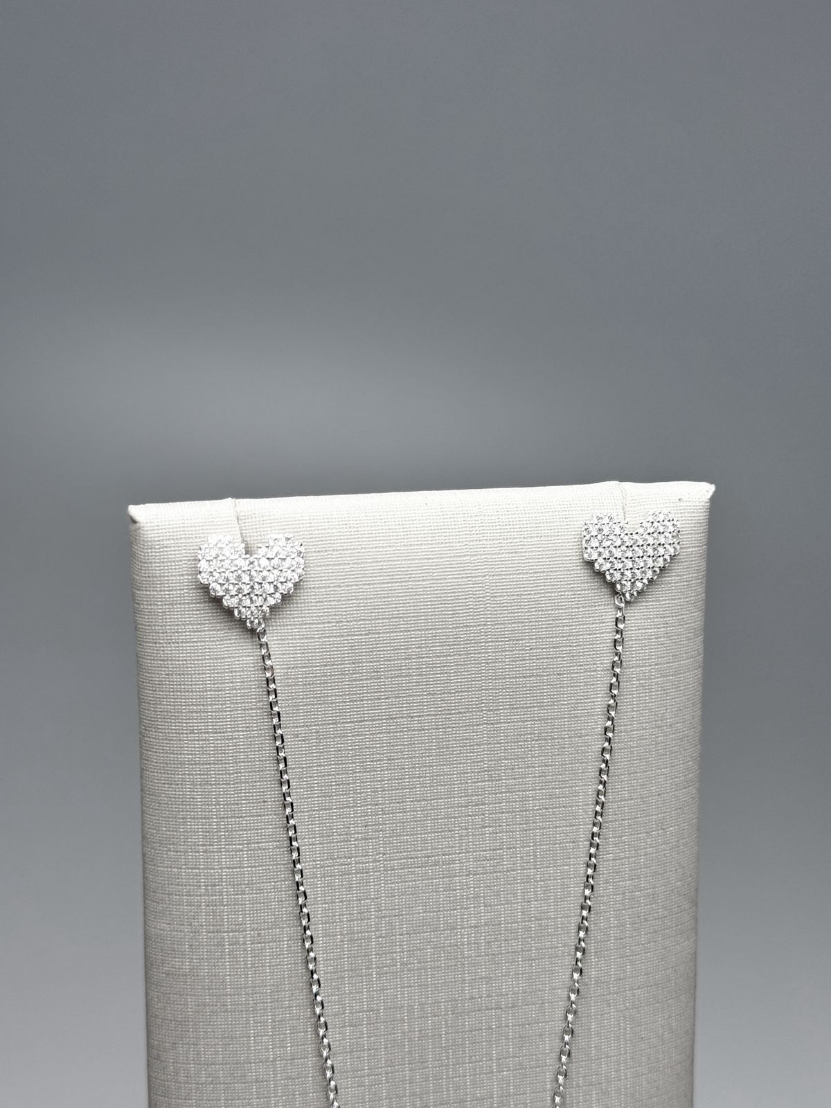 CONJUNTO PIXEL CRISTAL EM PRATA 925