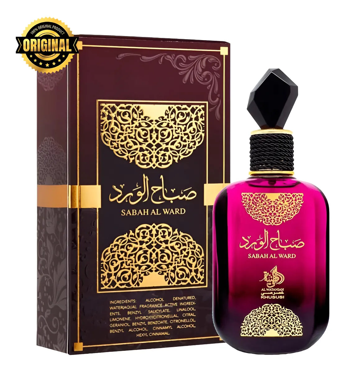 Perfume Al Wataniah Sabah Al Ward Edp 100ml Original Envio Imediato E Rápido