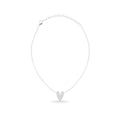 PULSEIRA CORAÇÃO LONGO EM PRATA 925