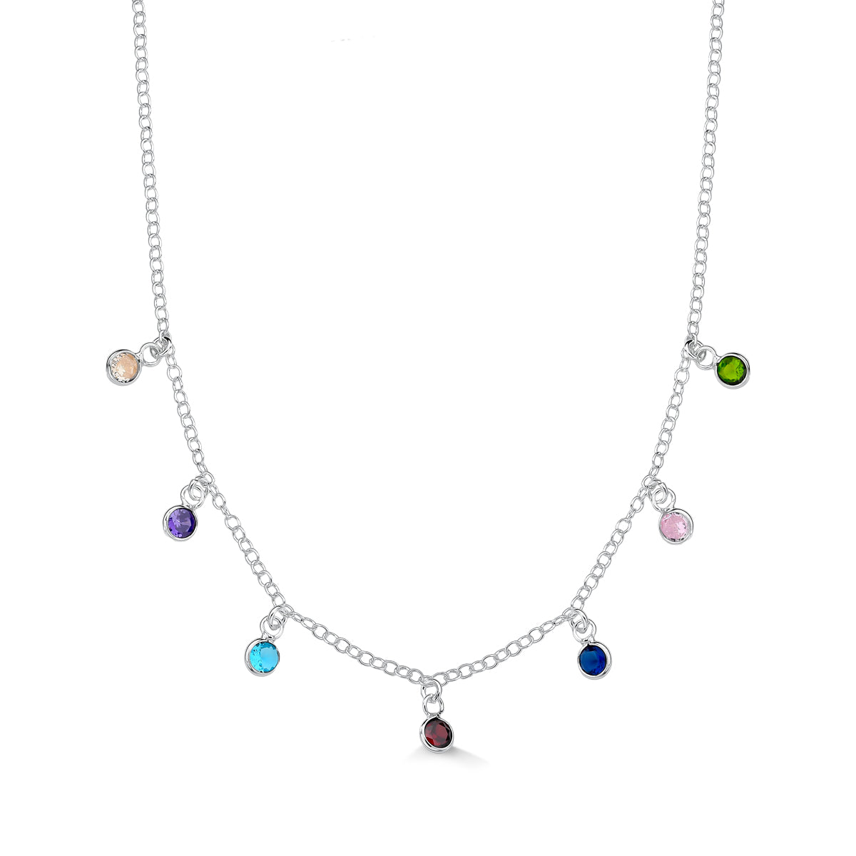 COLAR PONTOS COLORS OU CRISTAL