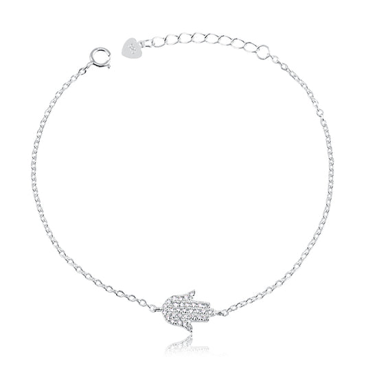 PULSEIRA MÃO DE FÁTIMA CRAVEJADA