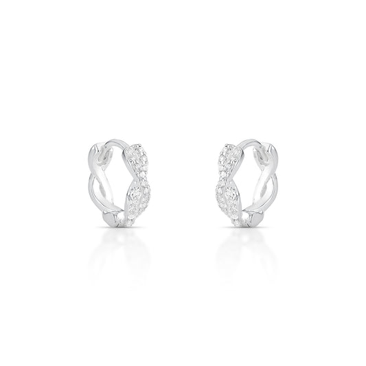 TRIO ARGOLA TRANÇADA CRAVEJADA