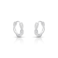 TRIO ARGOLA TRANÇADA CRAVEJADA