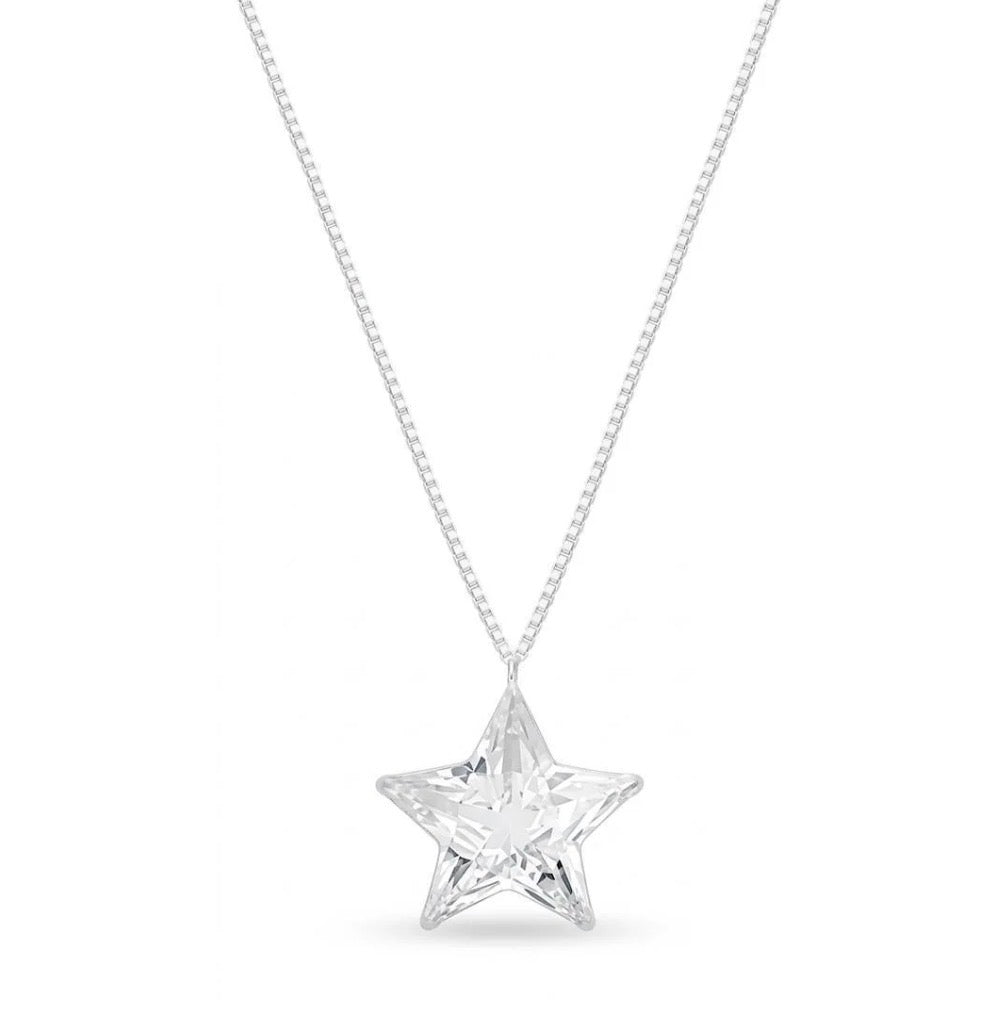 COLAR VENEZIANA ESTRELA PRATA  925