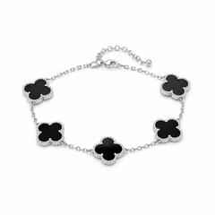 PULSEIRA 5 TREVOS PRATA 925
