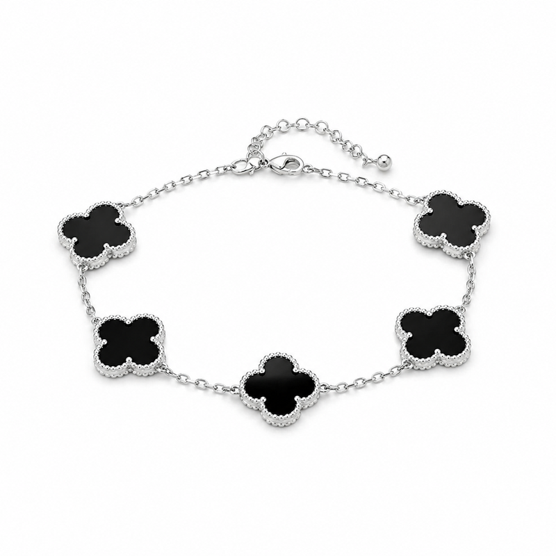 PULSEIRA 5 TREVOS PRATA 925