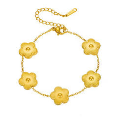 PULSEIRA FLOR AÇO INOXIDÁVEL