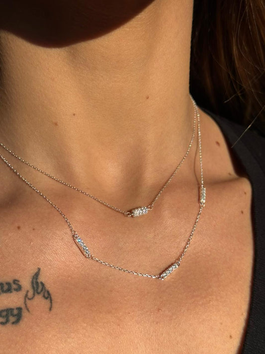 CONJUNTO CRAVEJADO EM PRATA 925