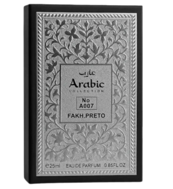 Perfume Arabic Fakh. Preto A007 - Masculino 25ml