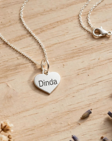 BERLOQUE / PINGENTE DINDA EM PRATA 925
