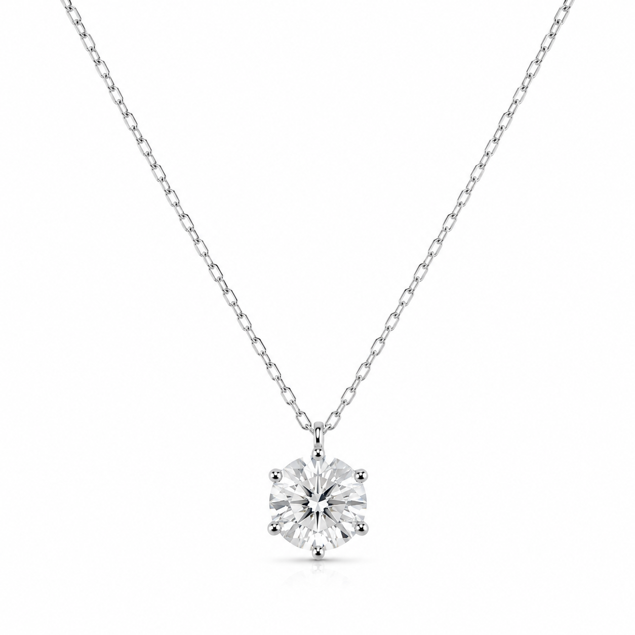 COLAR MOISSANITE 3 QUILATES 45CM