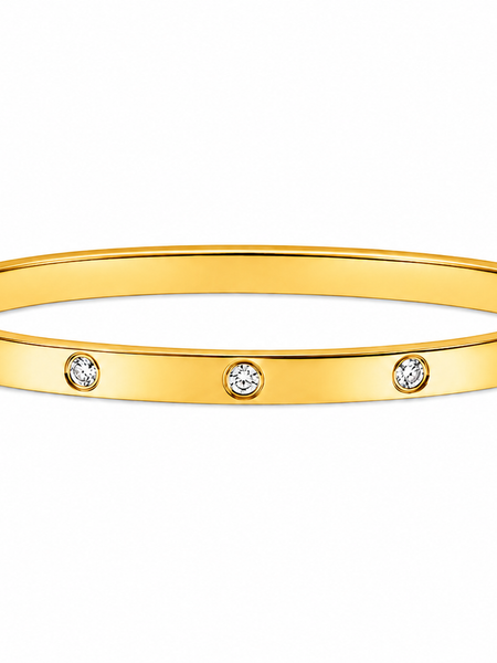 BRACELETE DOURADO AÇO INOXIDÁVEL