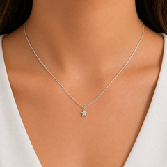 COLAR VENEZIANA ESTRELA PRATA  925