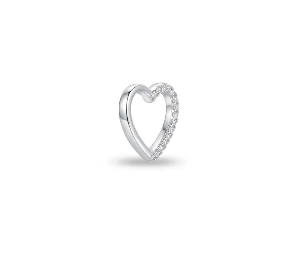 PIERCING CORAÇÃO CARTILAGEM/DAITH PRATA 925
