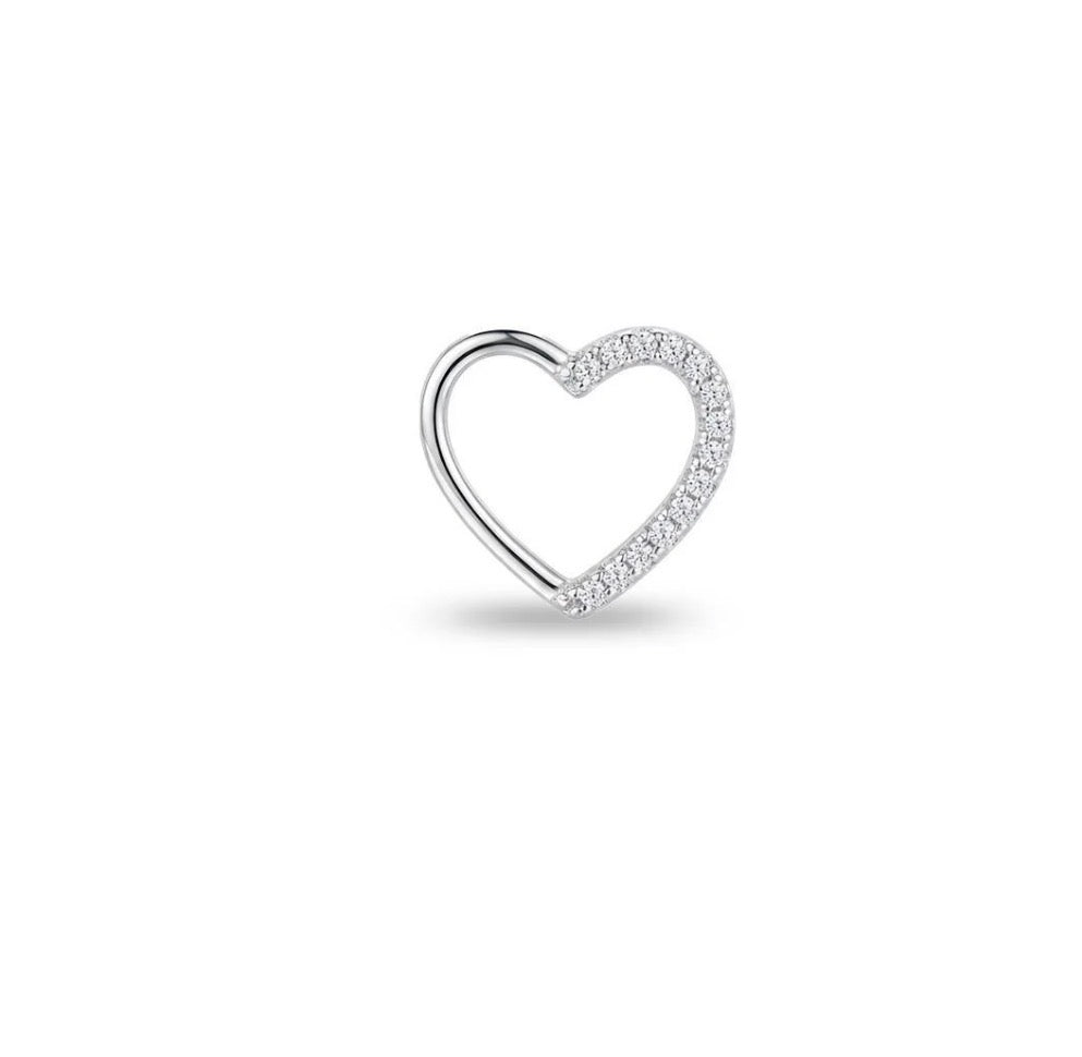 PIERCING CORAÇÃO CARTILAGEM/DAITH PRATA 925