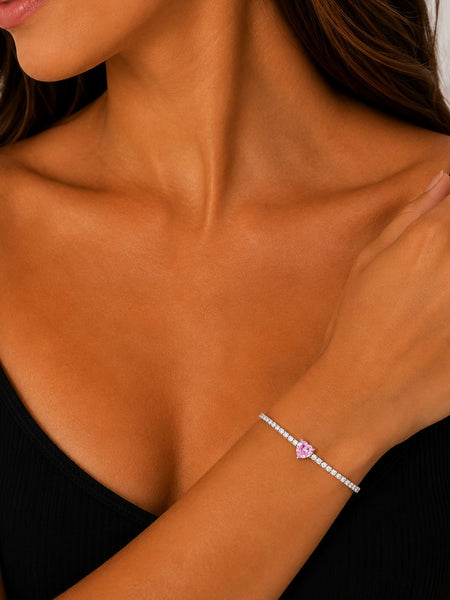 PULSEIRA RIVIERA PRATA 925 COM BANHO DE RÓDIO
