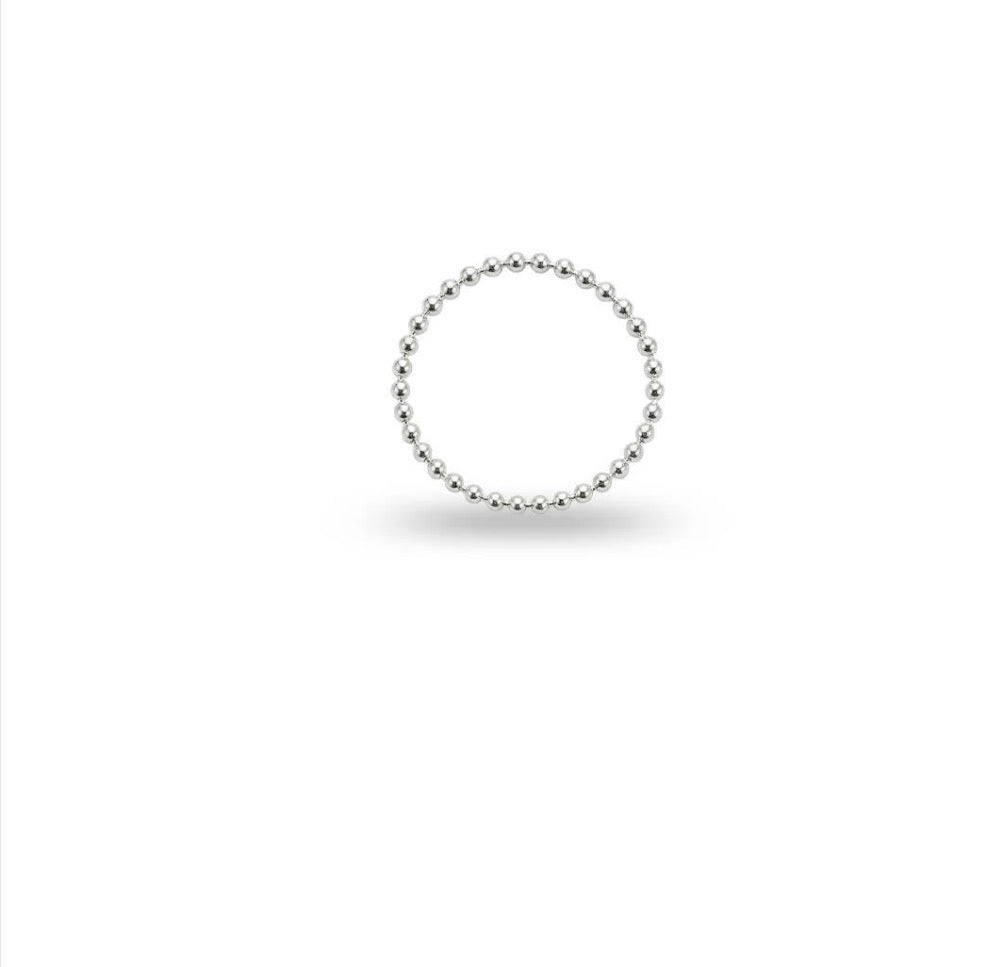 ANEL LISO CORRENTE BOLINHA 1,2MM