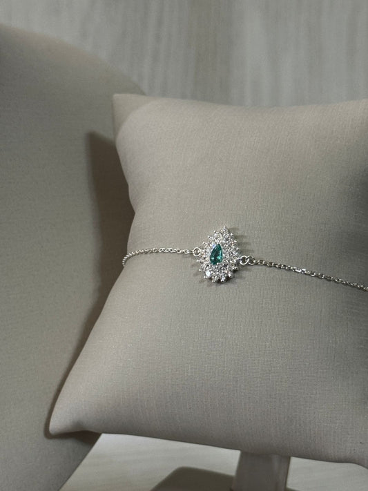 PULSEIRA  GOTA TURMALINA E CRISTAL