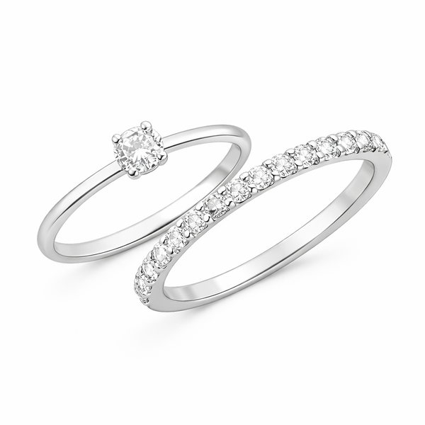 ANEL DUPLO SOLITÁRIO E APARADOR