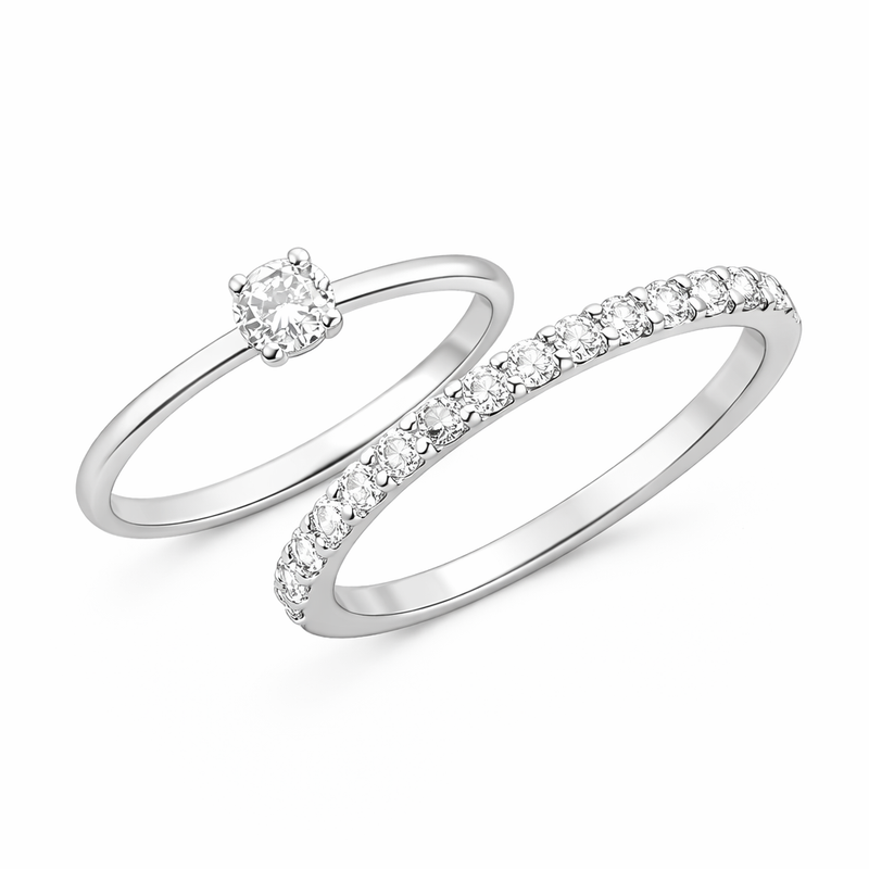 ANEL DUPLO SOLITÁRIO E APARADOR