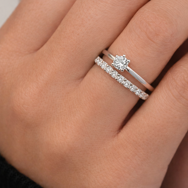 ANEL DUPLO SOLITÁRIO E APARADOR