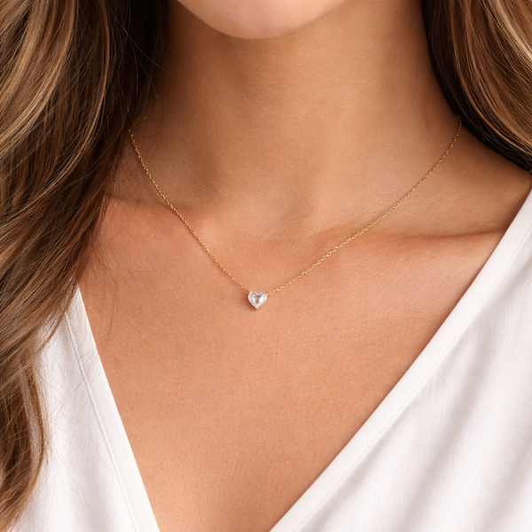 COLAR CORAÇÃO PONTO DE LUZ