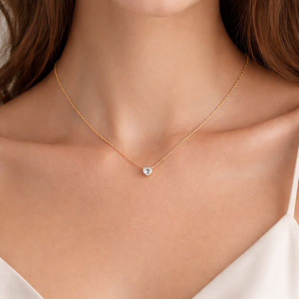 COLAR CORAÇÃO PONTO DE LUZ