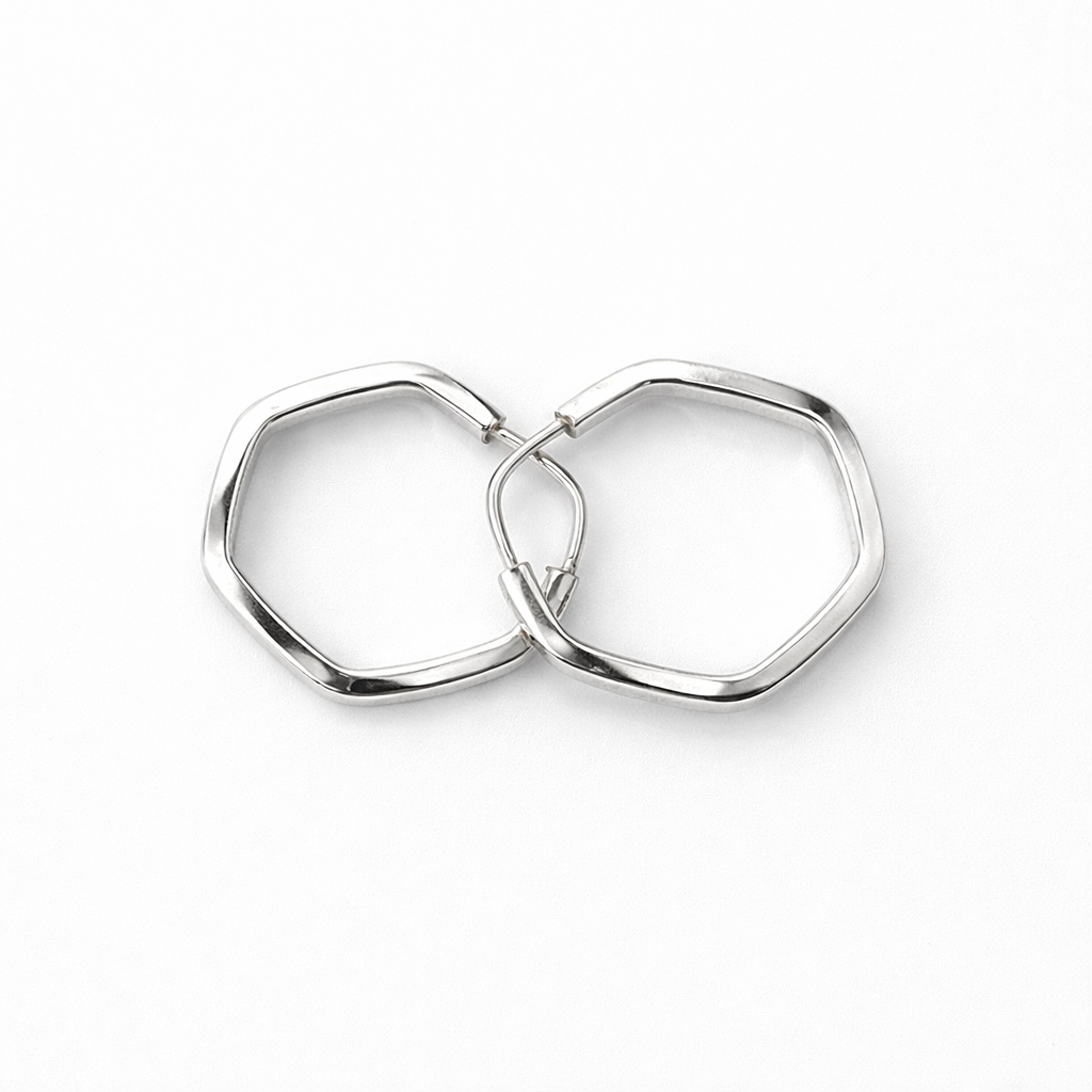 ARGOLA HEXAGONAL FECHO DE ENCAIXE