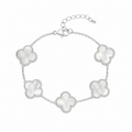 PULSEIRA 5 TREVOS PRATA 925