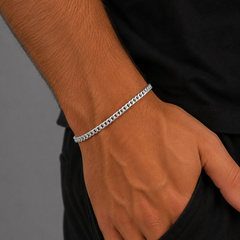 PULSEIRA ELO GRUMET 3MM PRATA 925
