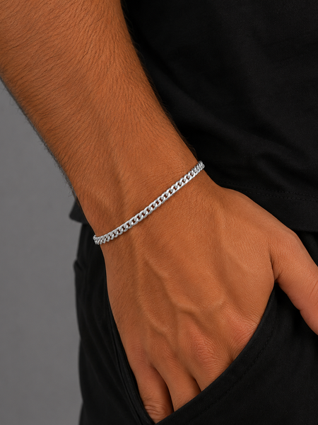PULSEIRA ELO GRUMET 3MM PRATA 925