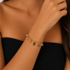 PULSEIRA COLORS AÇO INOXIDÁVEL DOURADO