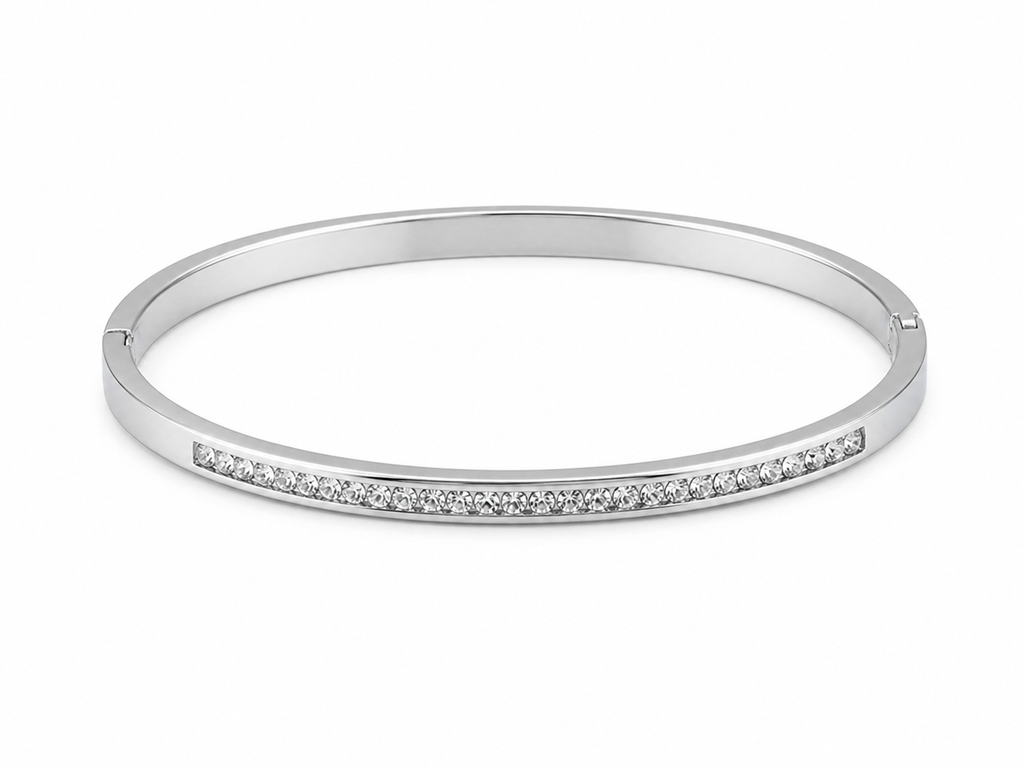 BRACELETE CRAVEJADO AÇO INOXIDÁVEL