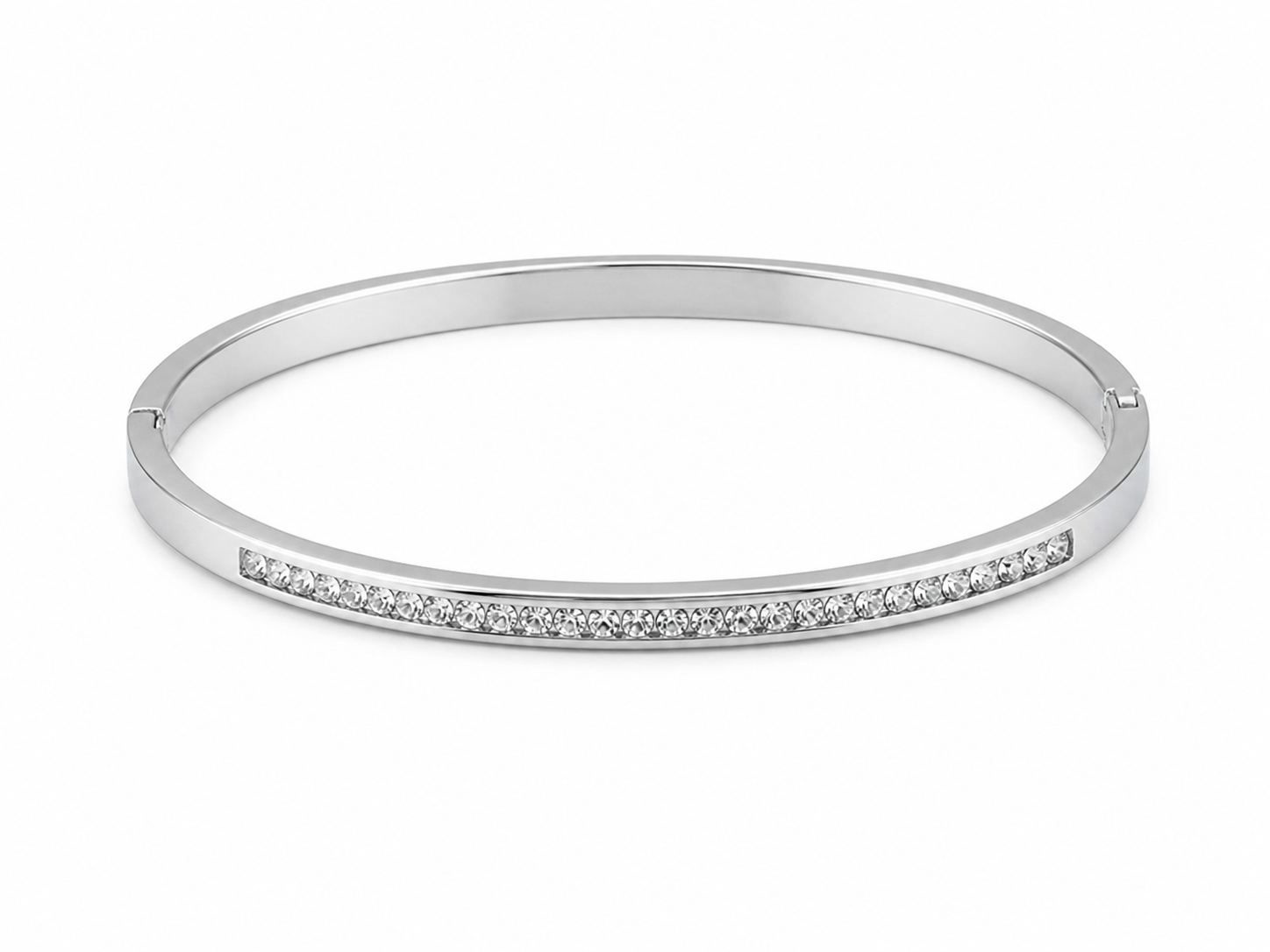 BRACELETE CRAVEJADO AÇO INOXIDÁVEL