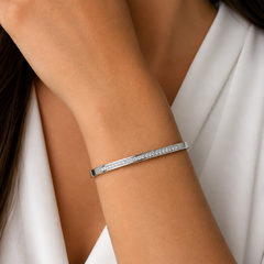 BRACELETE CRAVEJADO AÇO INOXIDÁVEL