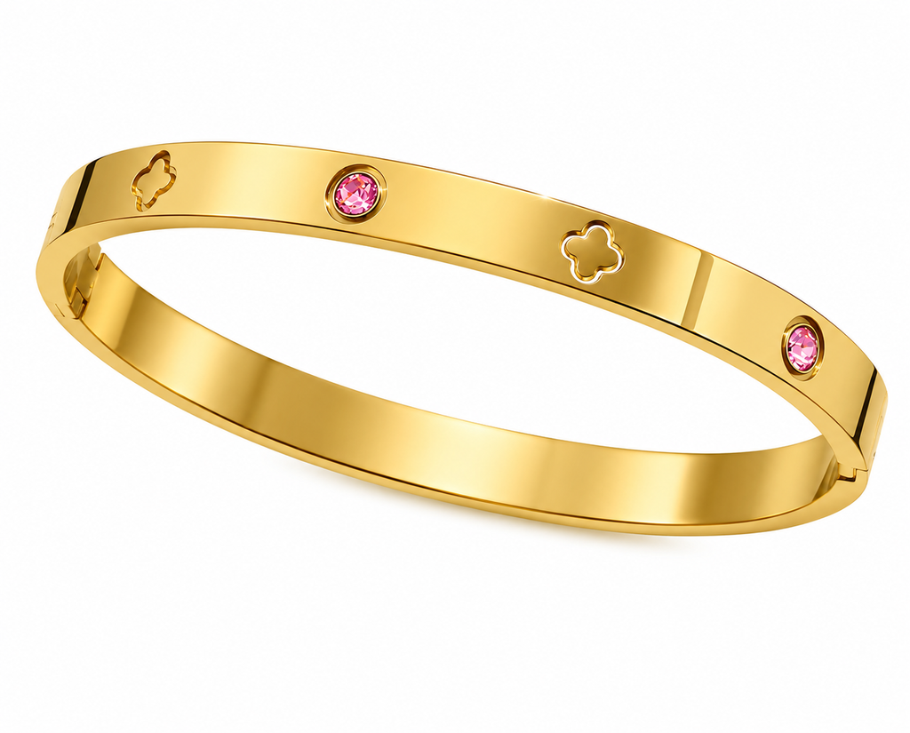 BRACELETE DOURADO AÇO INOXIDÁVEL