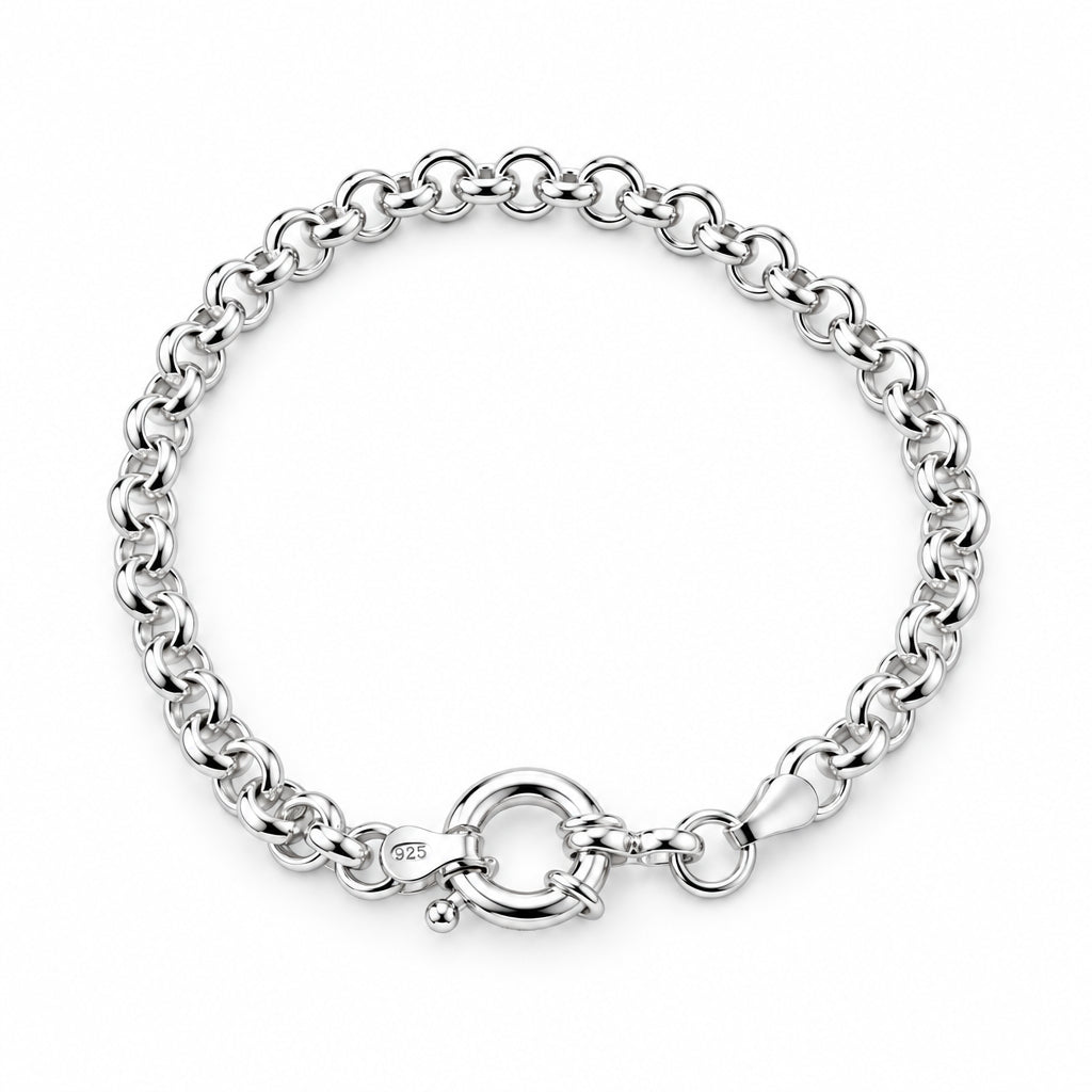 Pulseira Portuguesa Fecho Boia Em Prata 925