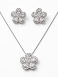 Conjunto Flor Colors Em Semijoia Premium Rodinada + Verniz