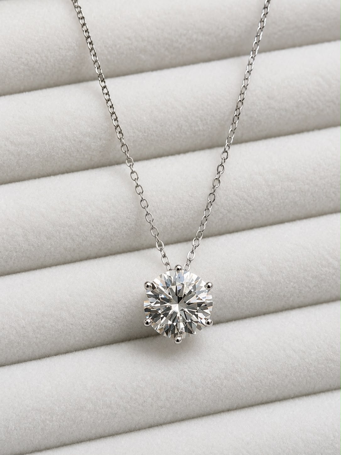 COLAR MOISSANITE 5 QUILATES 45CM