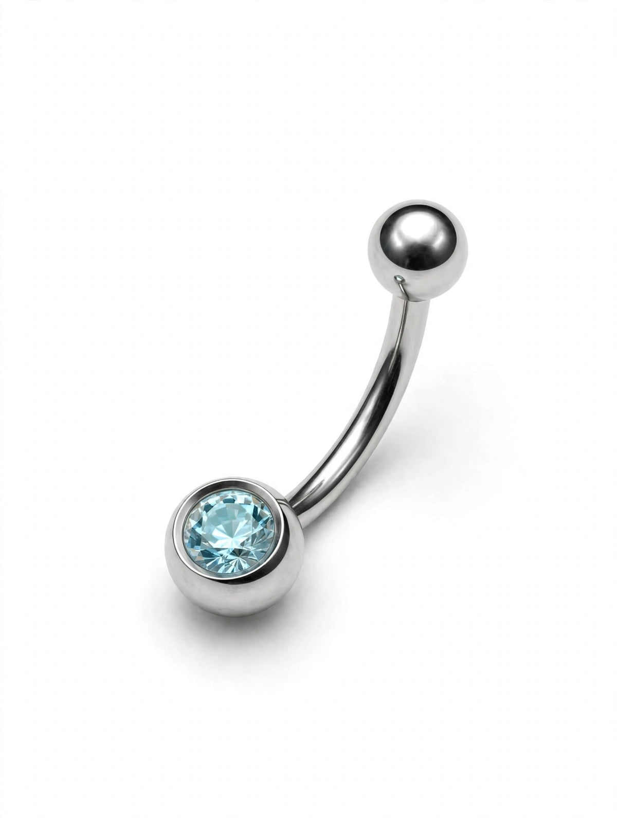 PIERCING PONTO DE LUZ P/ UMBIGO COLORS EM AÇO INOXIDAVEL