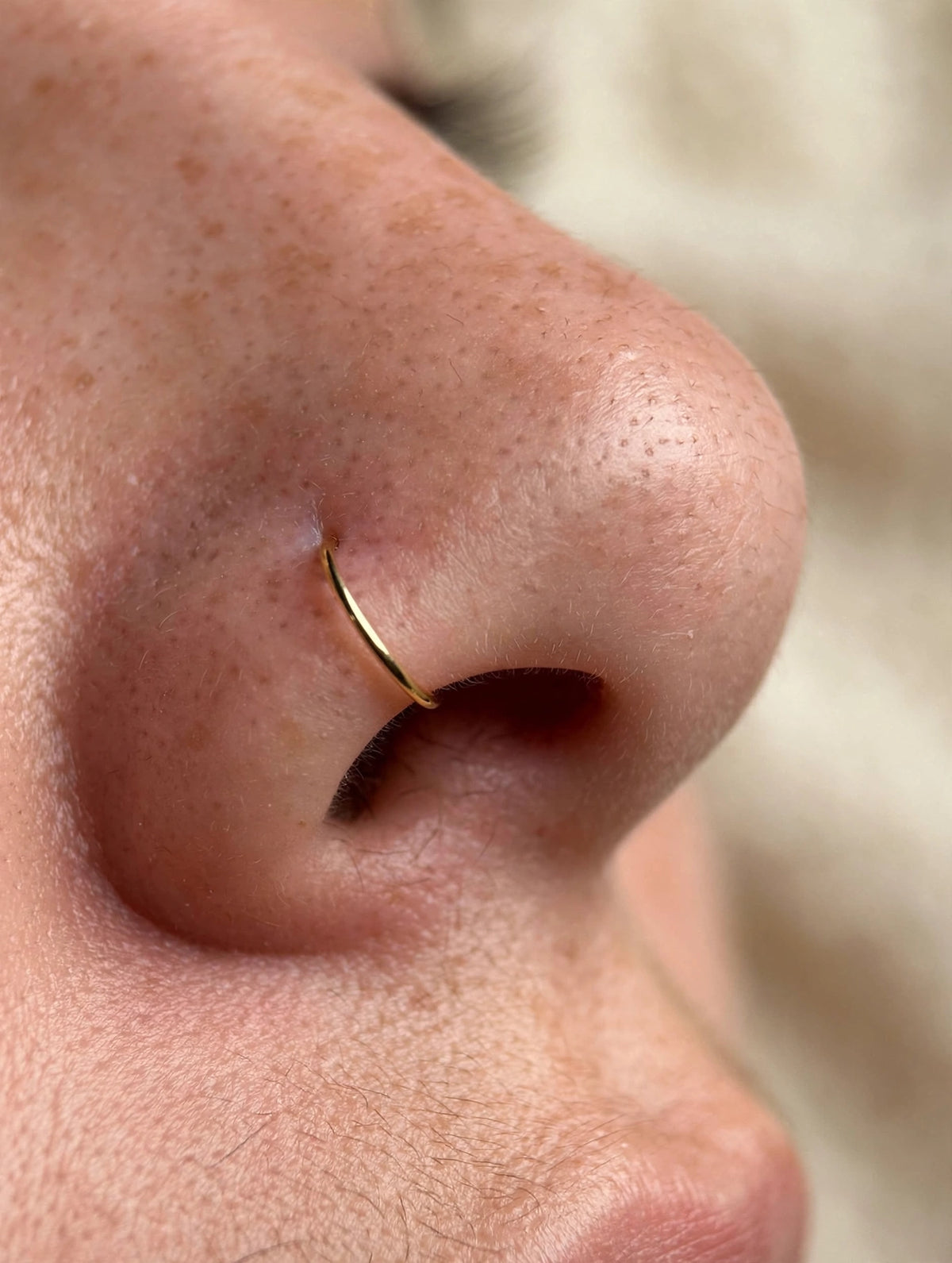 PIERCING ARGOLINHA NARIZ EM AÇO INOXIDAVEL