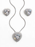 CONJUNTO CORAÇÃO CRISTAL 40+5CM