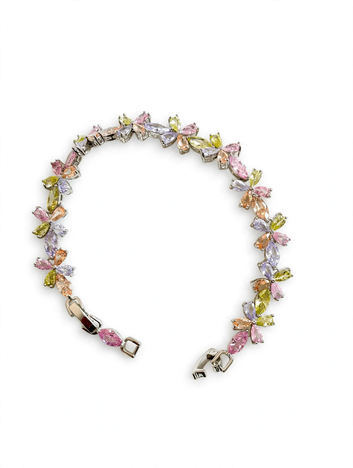 PULSEIRA FLOR COLORS SEMIJOIA