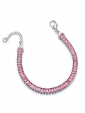 Pulseira Riviera Colors Retangular em Semijoia Prateada Premium