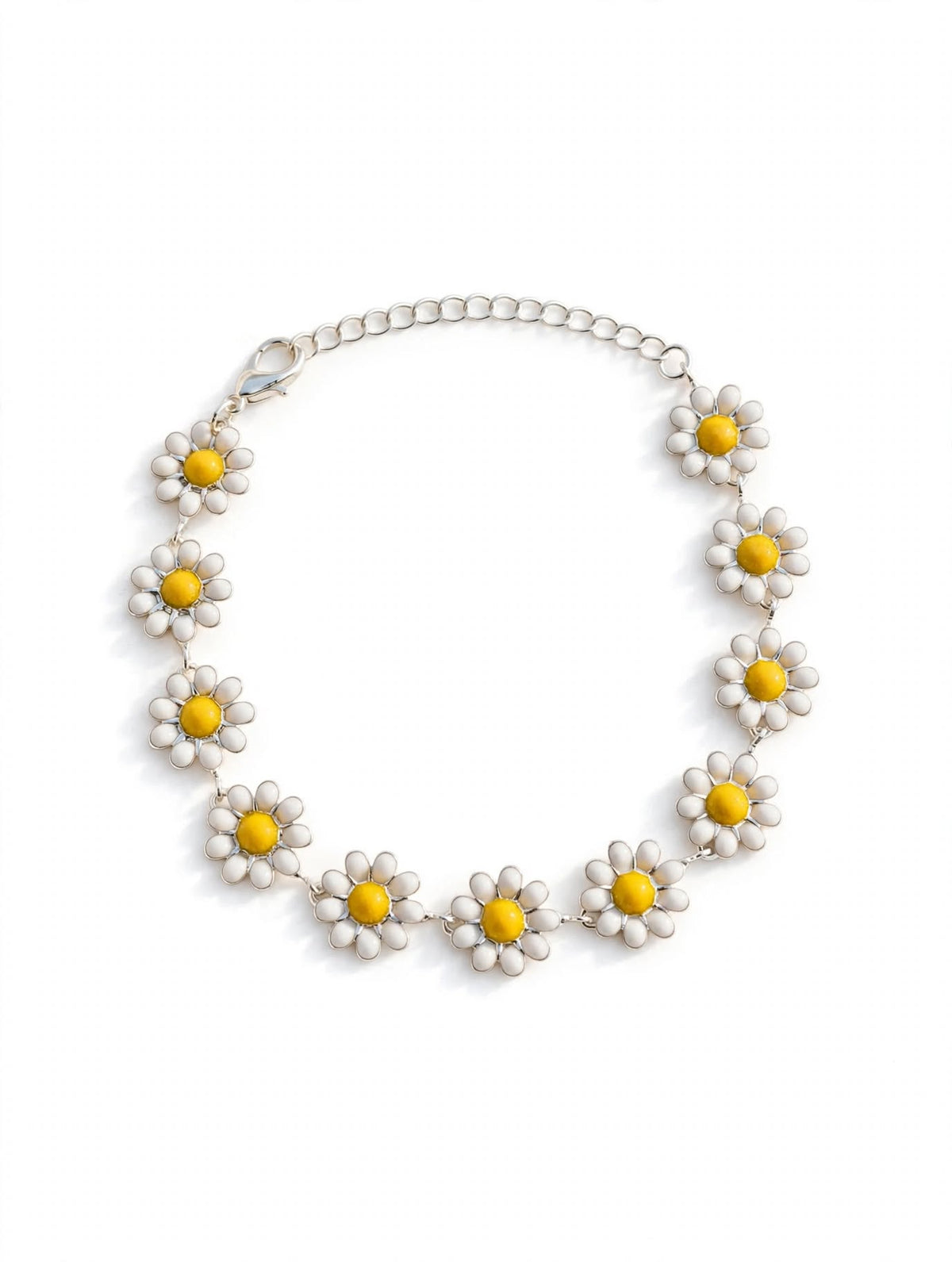 Pulseira Margarida Semijoia Prateada Premium